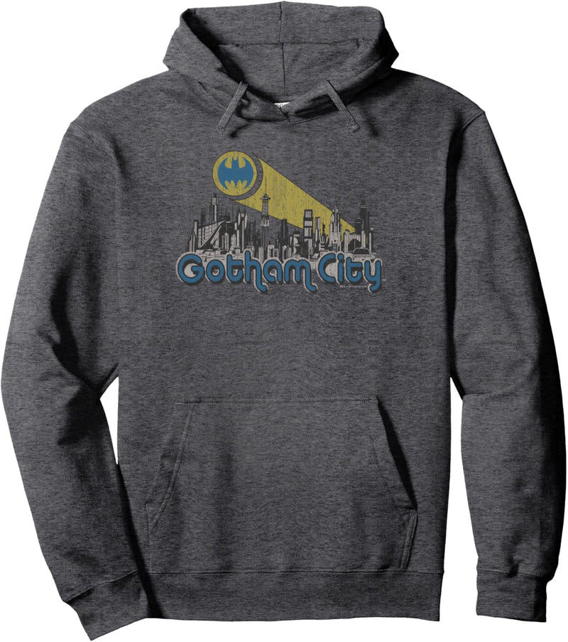 Batman Gotham City Distressed Pullover Hoodie