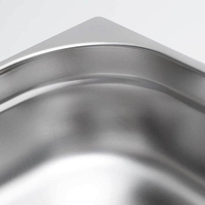 Gastro-Bedarf-Gutheil 4 x Gastronormbehälter GN Behälter 1/4 65 mm tief stapelbar Edelstahl incl. St