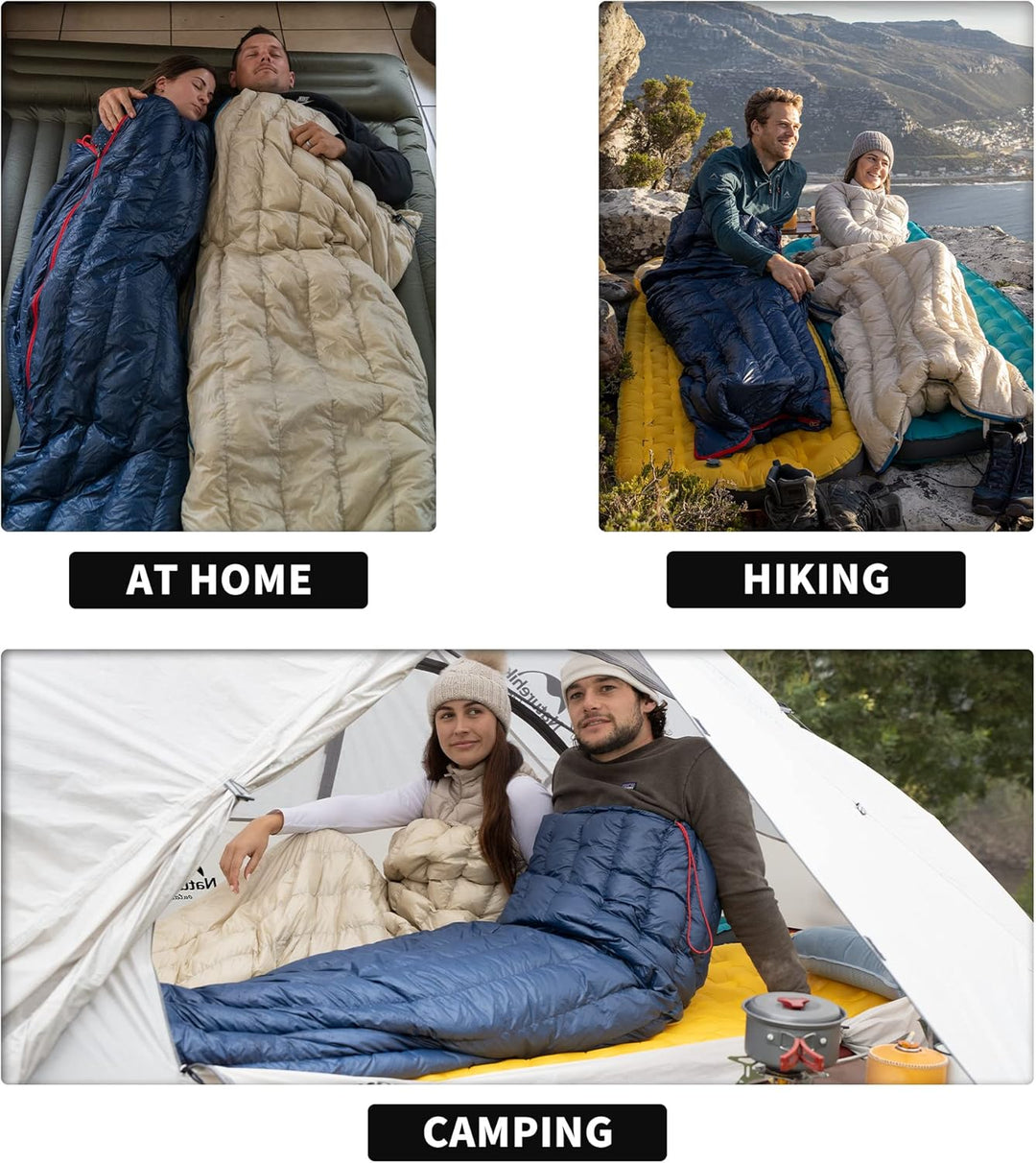Naturehike Daunenschlafsack Ultraleicht Schlafsack Kompakte Tragbar Umschlag 650 FP 3-4 Jahreszeiten
