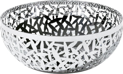 Alessi "Cactus" Obstchale, durchbrochen aus Edelstahl, 18 x 30 x 16.5 cm 18 x 30 x 16.5 cm Silber, 1