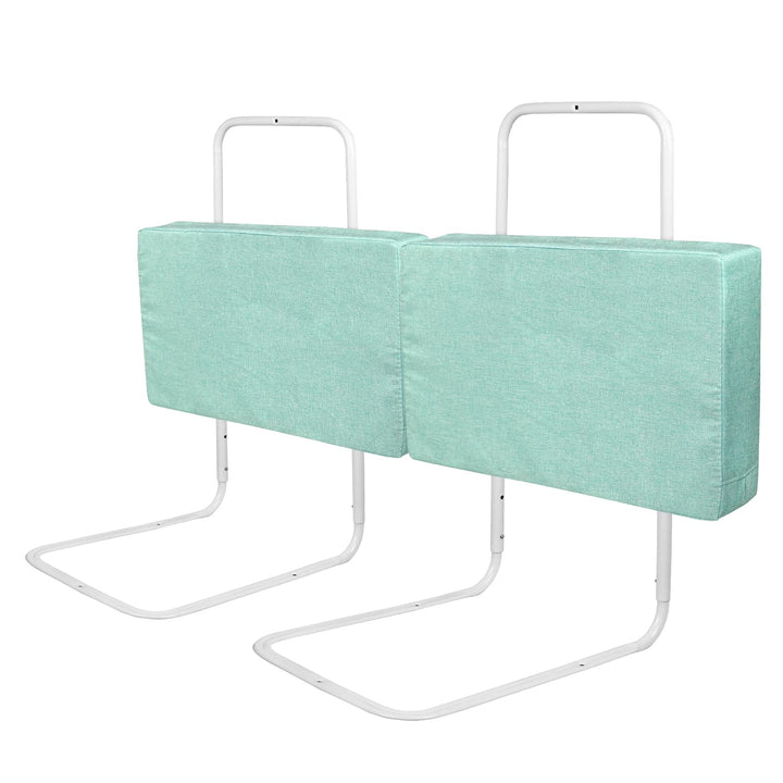 UISEBRT 2 Stück Bettgitter 50cm Rausfallschutz Bett, Bettschutzgitter für Kinder 5-Loch Höhenverstel