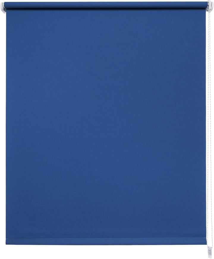 Liedeco® Rollo, Fenster Rollo, Kettenzug-Rollo / 162 x 180 cm (Breite x Höhe), dunkelblau/lichtdurch