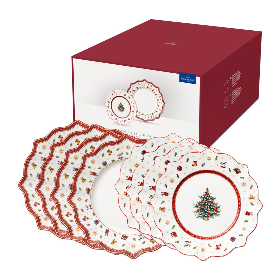 Villeroy & Boch – Toy's Delight Teller Set 8 Teilig, Speiseteller Und Frühstücksteller, Geschirr Wei