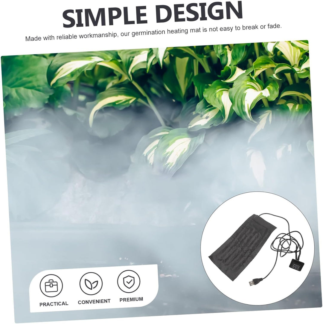 TOYANDONA 2 Stück USB Heizmatte für Pflanzen Einstellbare Temperatur Effiziente Wärmeunterstützung f