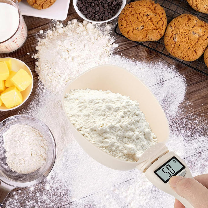 Digitale Löffelwaage, 2 Stück Digitaler Messlöffel Präzise auf 1g Digitale Küchenwaage bis 800g mit