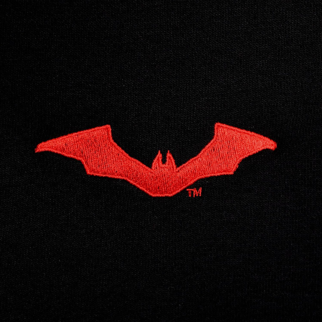 Elbenwald The Batman Hoodie Verschiedene Designs mit Front- und Rückenprint Herren Damen Baumwolle S