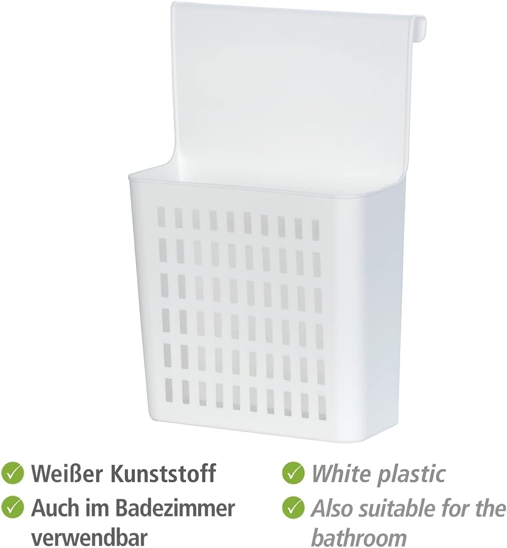 WENKO Tür-Organizer, Einhängekorb für Schublade und Schranktür, geeignet für Bad und Küche, ohne Boh