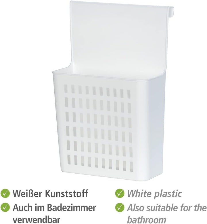 WENKO Tür-Organizer, Einhängekorb für Schublade und Schranktür, geeignet für Bad und Küche, ohne Boh