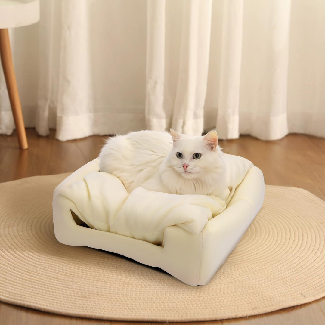 Nobleza Faltbares Katzenhaus, Zwei in Eins Hund Katzenbett, Katzenhaus für Kleine bis Grosse Katzen