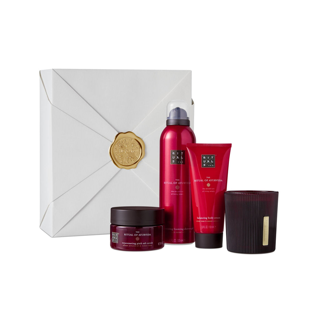 RITUALS Geschenkset für Frauen von The Ritual of Ayurveda, Medium mit indischer Rose & Mandelöl, 111
