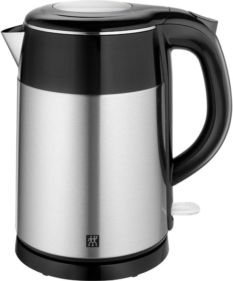 ZWILLING 1002478 Wasserkocher, 1,2 Liter, 1.550-1.850 Watt, Edelstahl/Kunststoff,