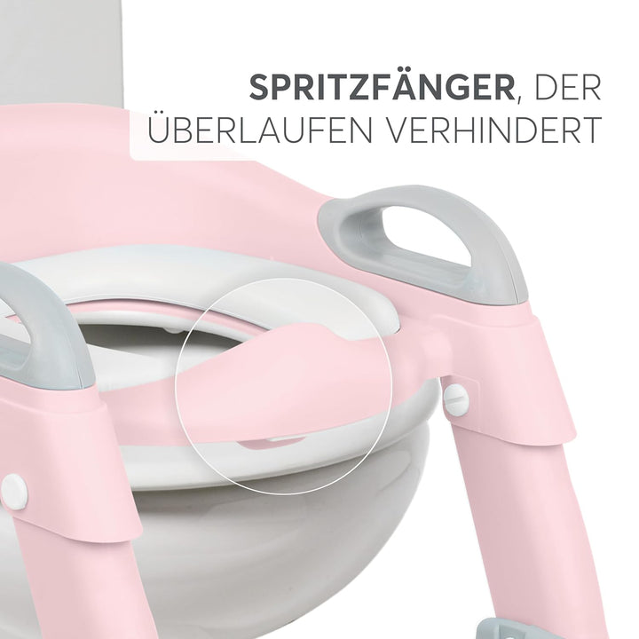 KikkaBoo Toilettensitz für Kinder mit Treppe LEA, Toilettentrainer, Zusammenklappbar & einstellbar,