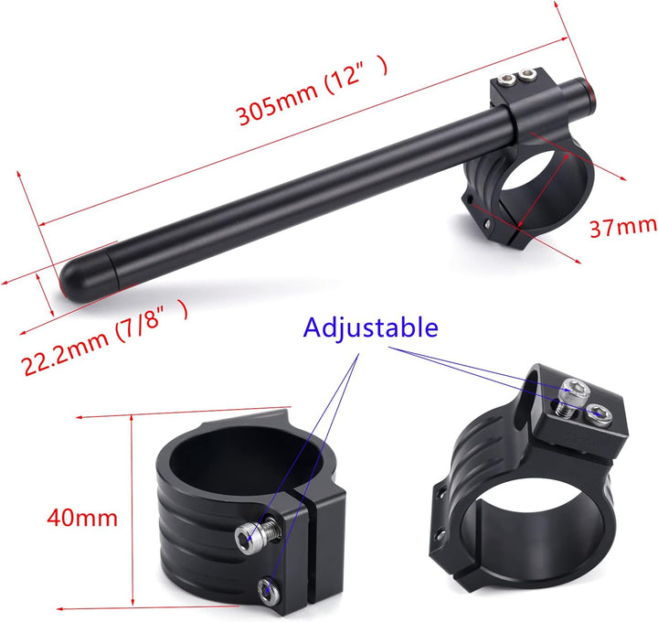 Fullibars Ø 37mm stummellenker für GS500 GT550 moto gabel Ø 37mm cafe racer stummellenker mit neigun
