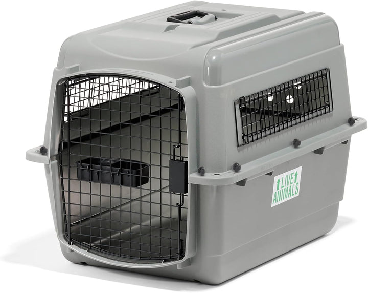 Petmate 00200 Transportin Sky Kennel 28, 71,12 L x 52,07 B x 54,61 H cm, Grau L 71 x B 52 x H 55 cm