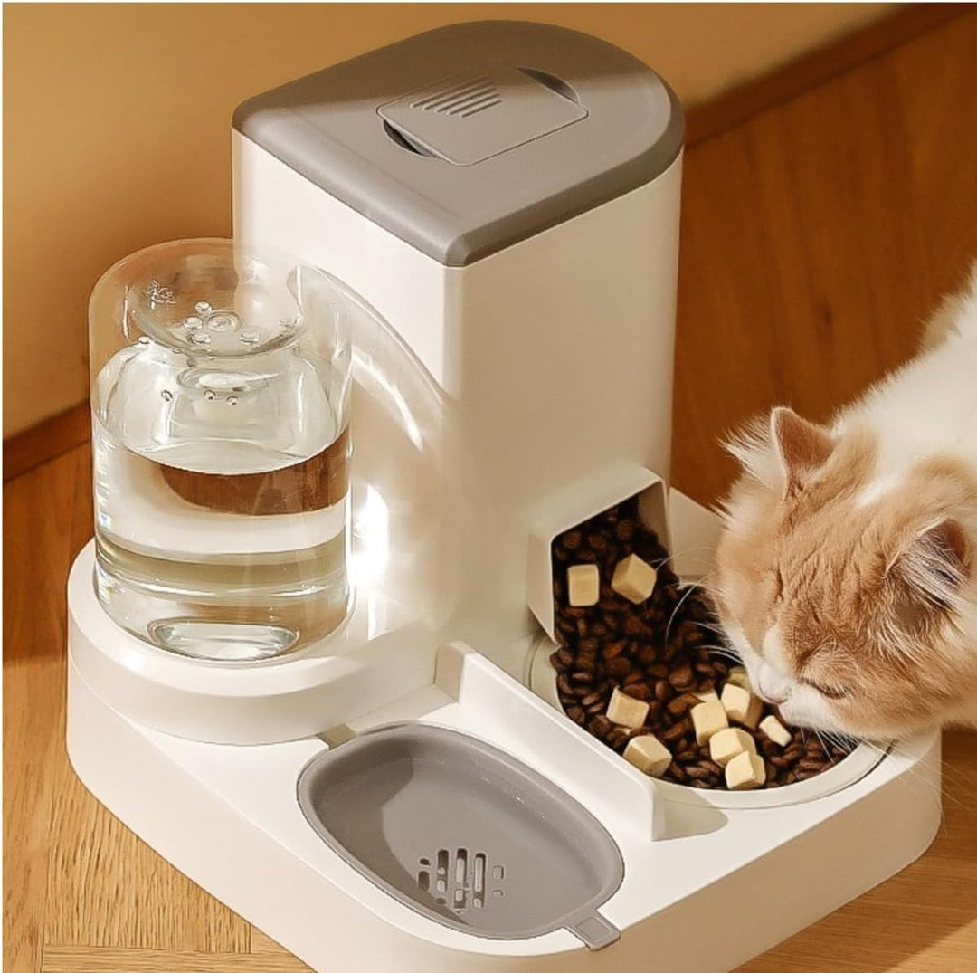 Little Bean® Automatischer Futterspender und Bewässerung, 2-in-1, automatischer 2,2 l Futterspender,