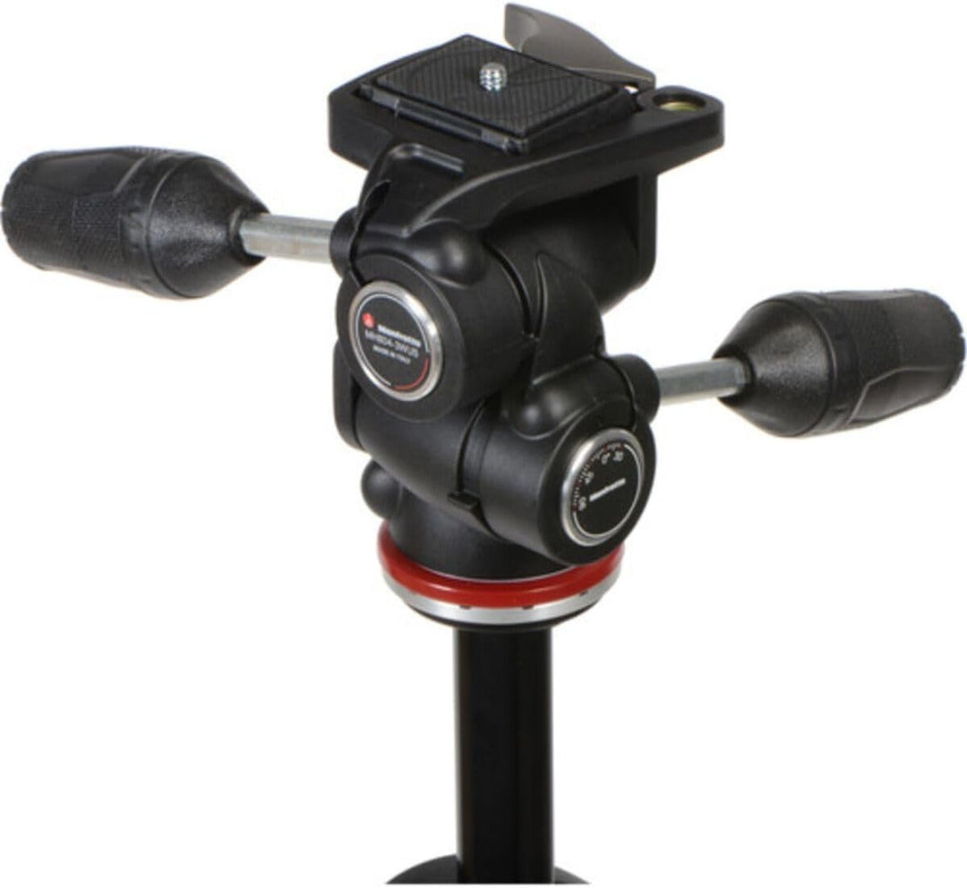 Manfrotto MK290DUA3-3W 290 DUAL Kit Alu 3 Segmemte (90 Grad Mittelsäule, 3-Wege Neiger) Single, Sing