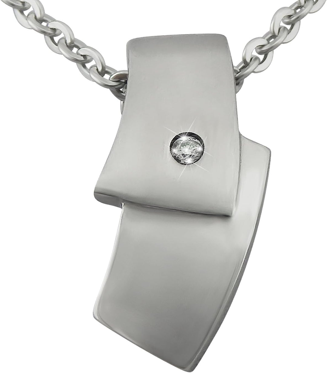 Hanessa Kette aus Edelstahl Damen-Schmuck Hals-Kette und Anhänger aus hochwertigem 316L Stahl " In S