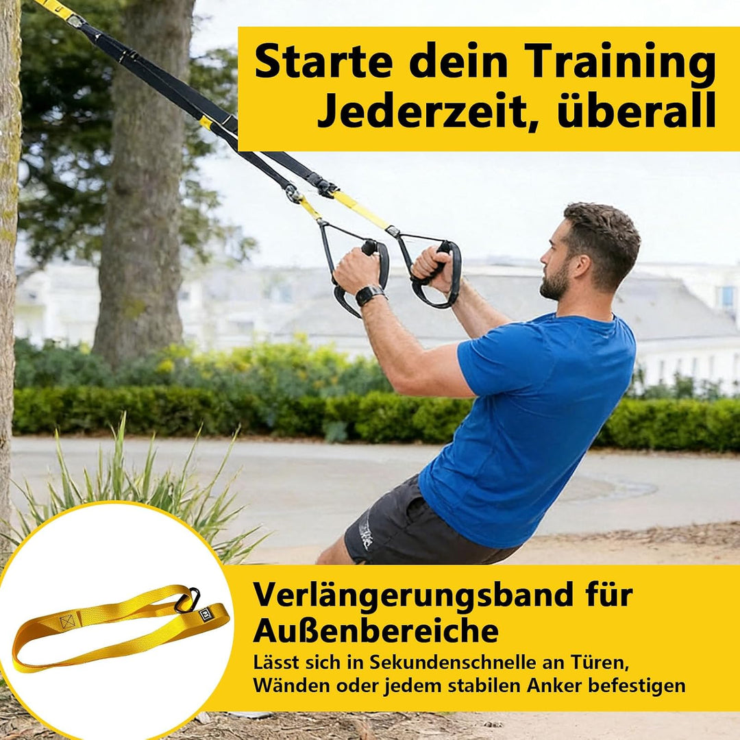 Schlingentrainer, Sling Trainer für ein Ganzkörpertraining | Verstellbarer Schlingentrainer für Zuha