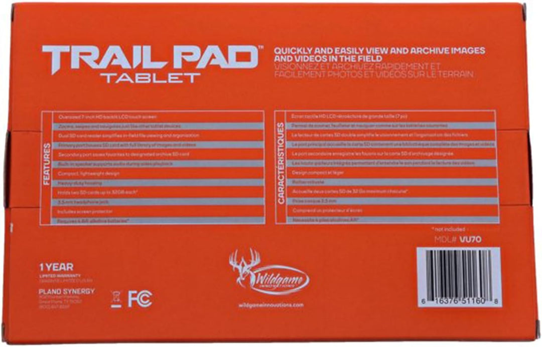 Wildgame Innovations VU70 Trail Tablet Dual Sd Card Viewer, Dark Green Sporting Goods, TOUCH