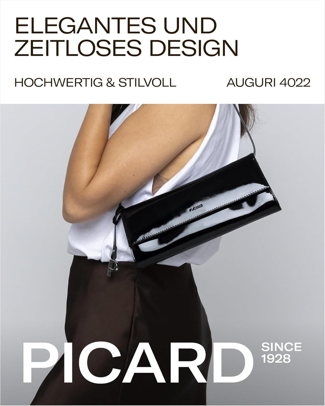 Picard Damen Abendtasche AUGURI aus Rindsleder Klein, 0 | mit Magnetverschluss | Abendtasche | Abend