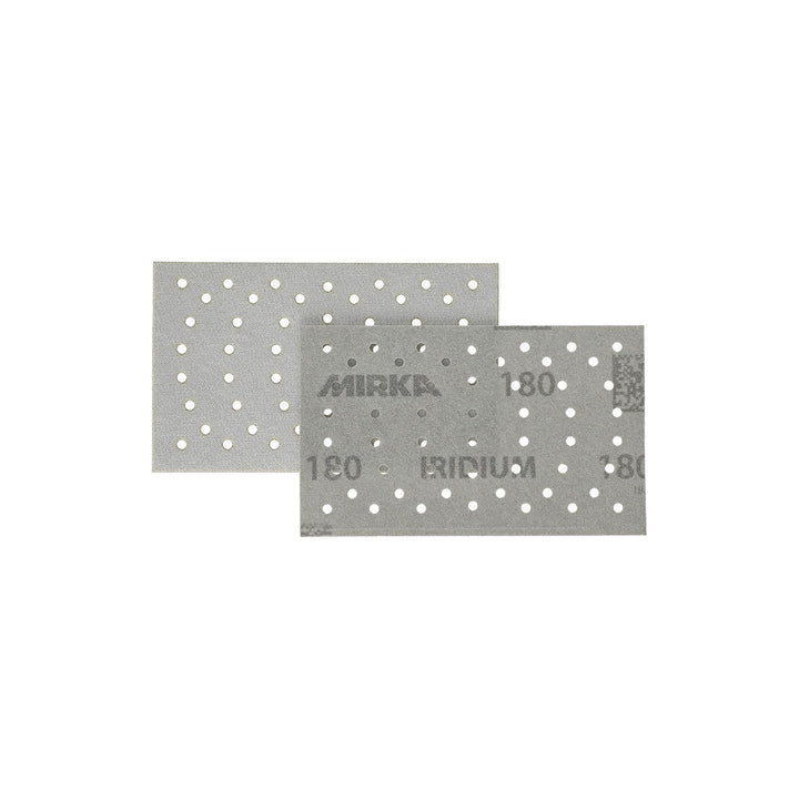 Mirka Iridium Premium-Schleifpapier 81x133mm Klett 54-Loch, Korn 180, 100 Stk/Zum Schleifen von Lack