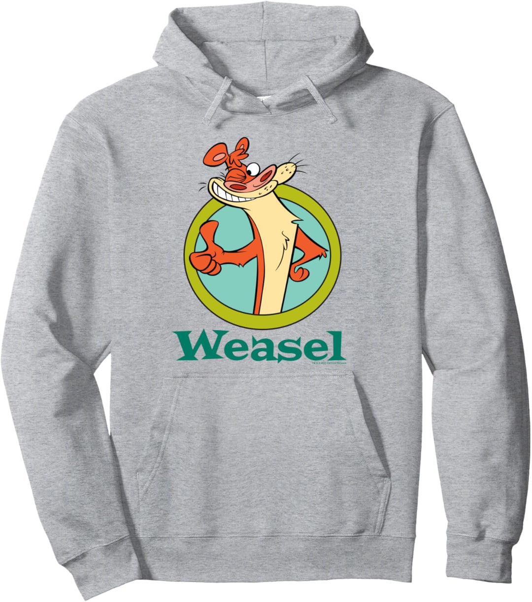 I Am Weasel Thumbs Up Pullover Hoodie