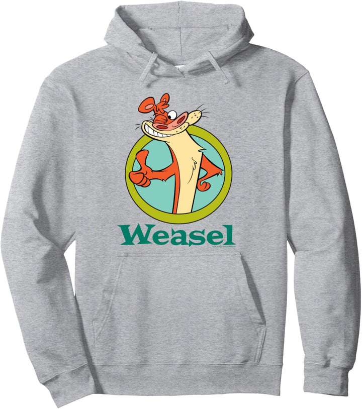 I Am Weasel Thumbs Up Pullover Hoodie