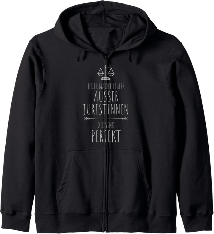 Jeder macht Fehler ausser Juristinnen Geschenk Kapuzenjacke