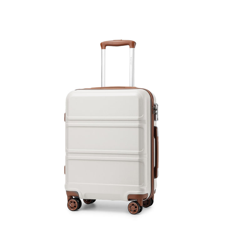 KONO Handgepäck Koffer 20 Zoll Leichter ABS+PC Hartschalenkoffer mit TSA-Schloss Reisekoffer mit 4 R