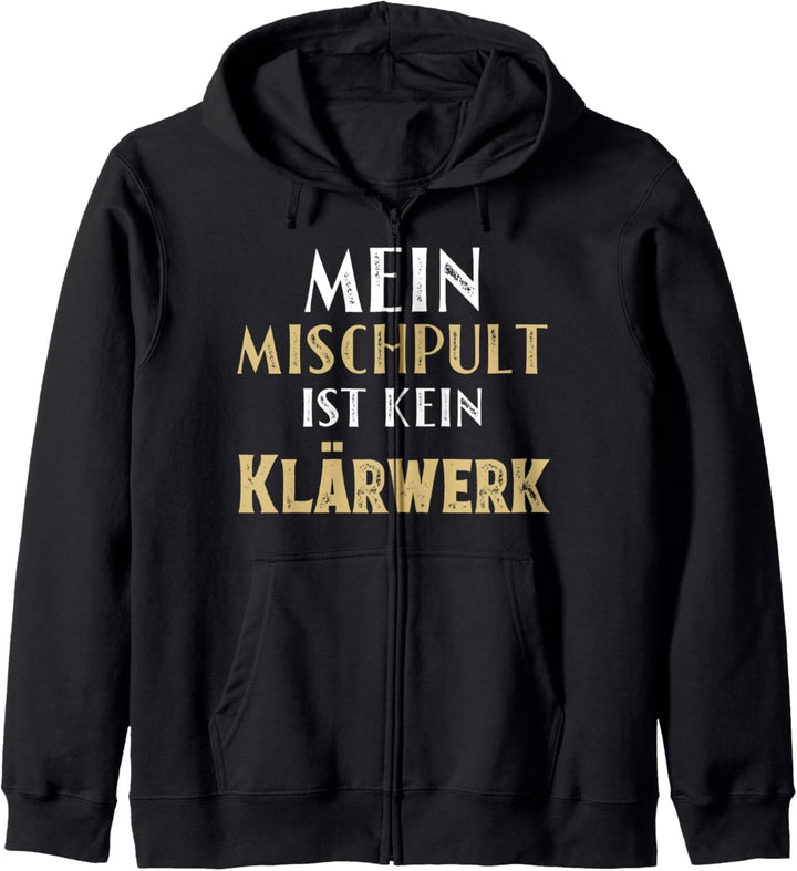 Tontechniker Mischpult kein Klärwerk Roadie Eventmanager Kapuzenjacke