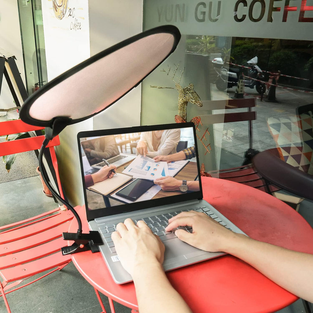 TOYMIS Laptop Sonnenschutz mit Clip, 45x30cm Flexibel & Faltbar Sonnenblende für Laptop Hitzeschild