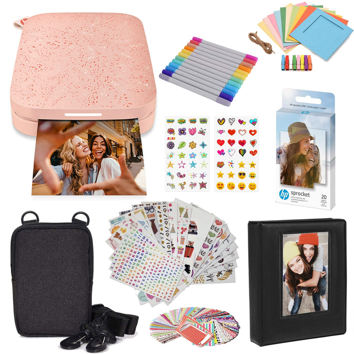 HP Sprocket tragbarer Instant-Fotodrucker, 5,1 x 7,6 cm, Blush Pink Rosa