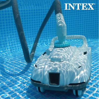 INTEX 28006E ZX100 Auto-Poolreiniger | inklusive 3,8 cm Konverter und 6,3 m verhedderungsfreier Schl