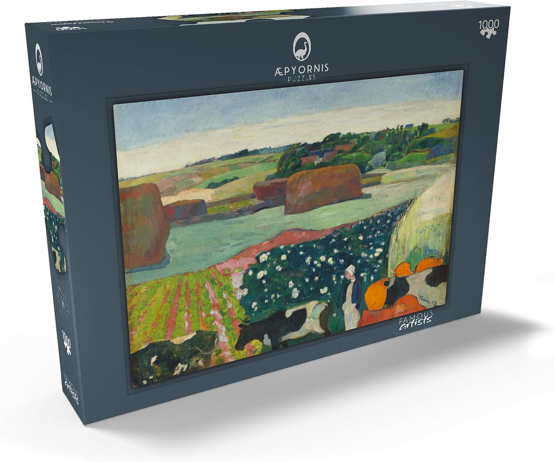 Haystacks in Brittany (1890) by Paul Gauguin - Premium 1000 Teile Puzzle - MyPuzzle Sonderkollektion