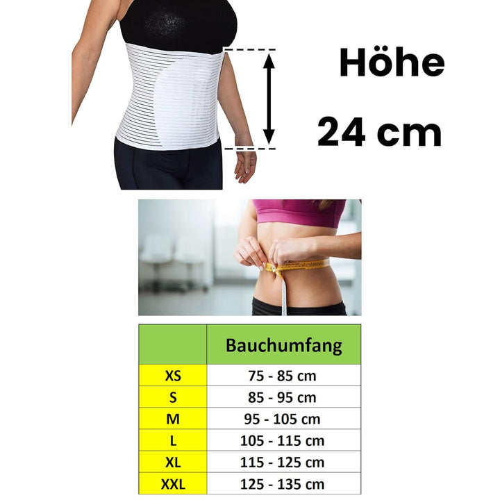 BODYPERFECT Postpartale Bauchband nach der Operation Unisex-Linderung von Rückenschmerzen Einstellba