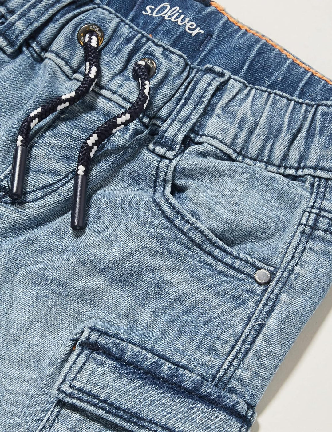 s.Oliver Jungen Jeans Short, Joggstyle 110 Slim Blau, 110 Slim Blau