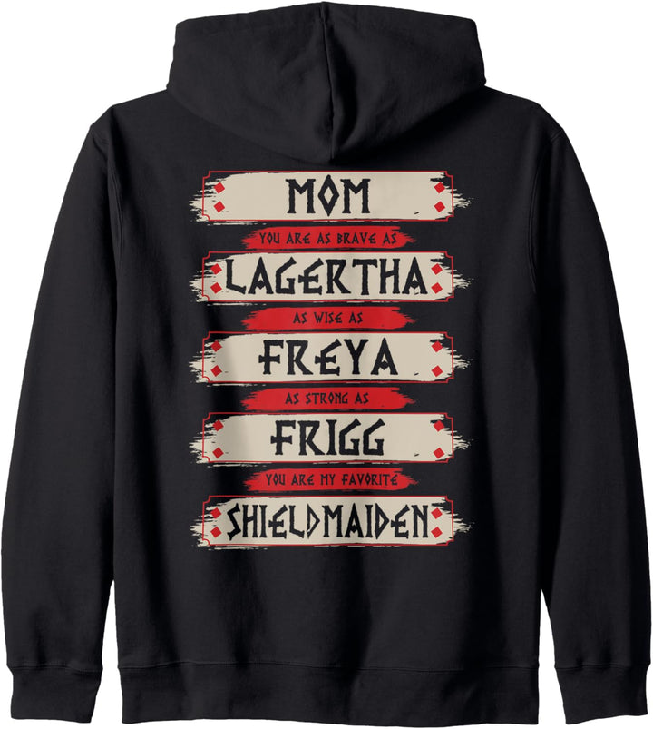 Mama Du bist meine Lieblings Schildmaid - Wikinger Mama Kapuzenjacke