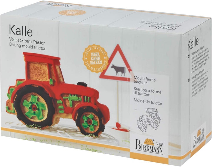 Birkmann RBV, 211834, Vollbackform Kalle, der Traktor, 24,5 cm x 10 cm, Höhe: 16 cm…