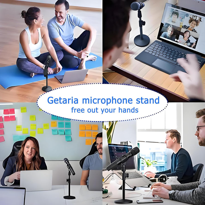 Desktop-Mikrofonständer Mikrofon-Tischstativ Multifunktions verstellbarer Tisch-Mikrofonständer mit