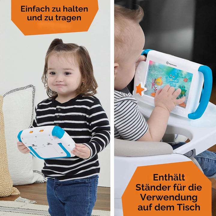 Baby Einstein On-the-Go Sea Dreams Soother, tragbares Baby-Tablet-Spielzeug mit Musik und Lichtern,