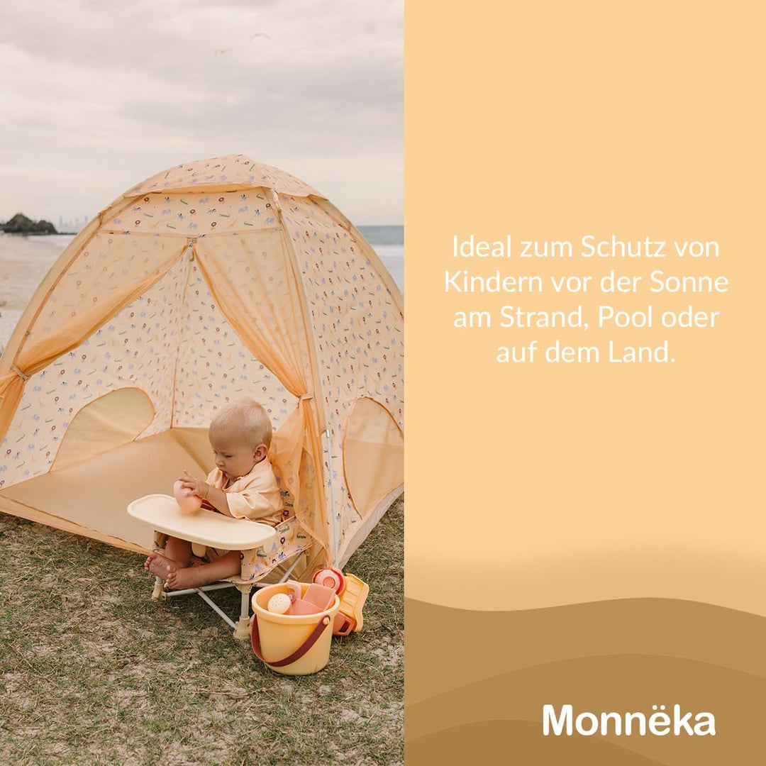 Strandzelt mit UPF 50+ Sonnenschutz | Spielzelt für Babys und Kinder | Mit Sonnenschutz, Moskitonetz