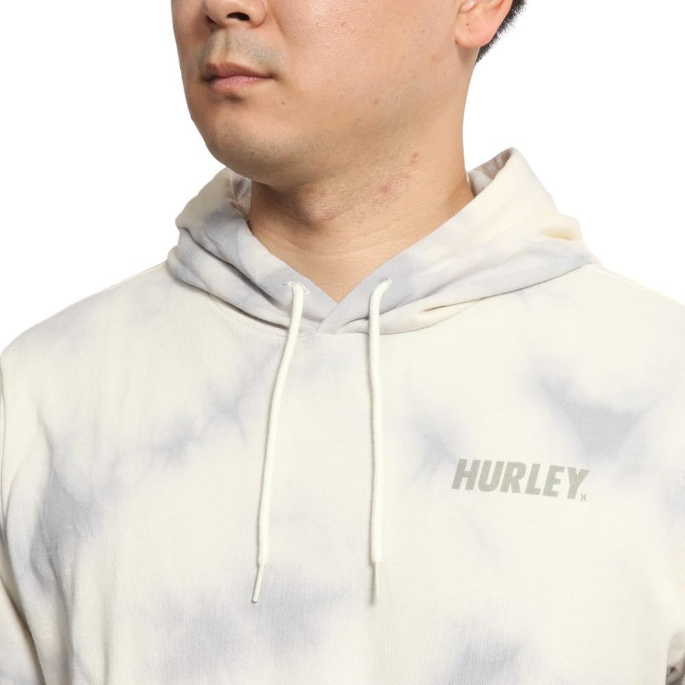 Hurley Herren M Fastlane Tie Dye Summer Pullov Sweatshirt S Kokosnuss Milk, S Kokosnuss Milk