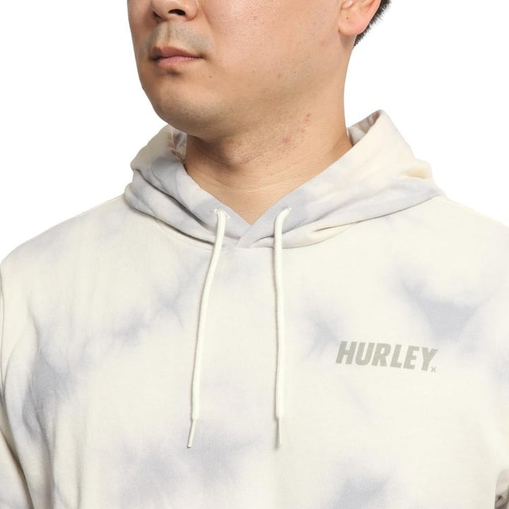 Hurley Herren M Fastlane Tie Dye Summer Pullov Sweatshirt S Kokosnuss Milk, S Kokosnuss Milk