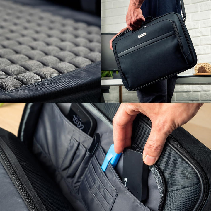 NATEC Boxer Notebook case 39.6 cm (15.6) Briefcase Black
