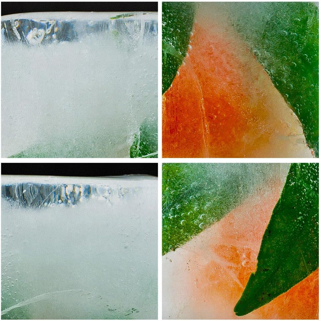 Bilder auf Leinwand 100x70cm Leinwandbild Gefroren frucht dessert bio Gross Wanddeko Bild Schlafzimm