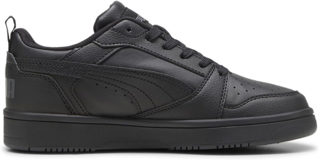 PUMA Unisex Kinder Rebound V6 Lo Jr Sneaker 37.5 EU Schwarz Grau Black Shadow Gray, 37.5 EU Schwarz