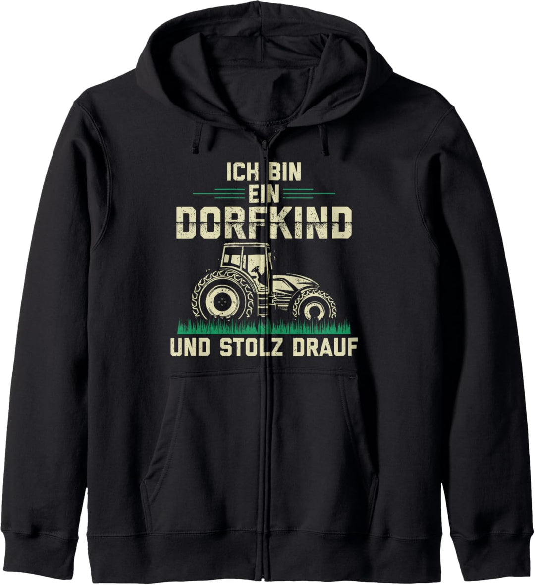 Ich Bin Ein Dorfkind und Stolz Drauf Bauer Landwirte Kapuzenjacke