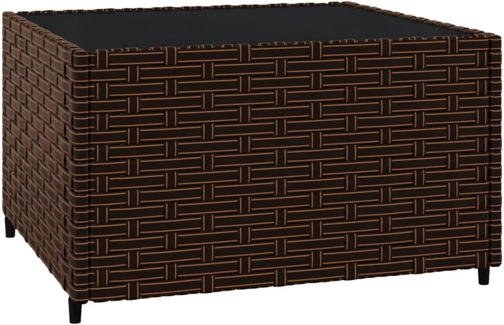 Tidyard 3-TLG. Balkonlounge Set Rattan, Gartensofa Rattansofa Gartenlounge Ecksofa Sofa mit Kissen P