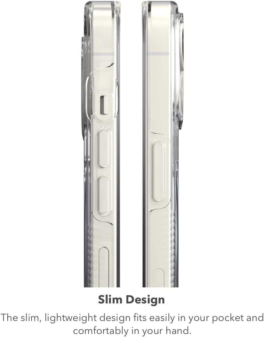 Gear4 ZAGG Crystal Palace Snap Case - Clear iPhone Case, D30 Drop Protection (13ft/4m), Anti-Vergilb