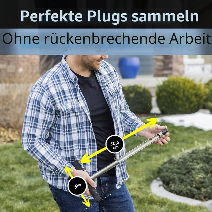Sleekspace Bodensonde mit kleinen Bodenprobenbeuteln. 50,8 cm-Bodenprobensondenstab. Zum Patent ange